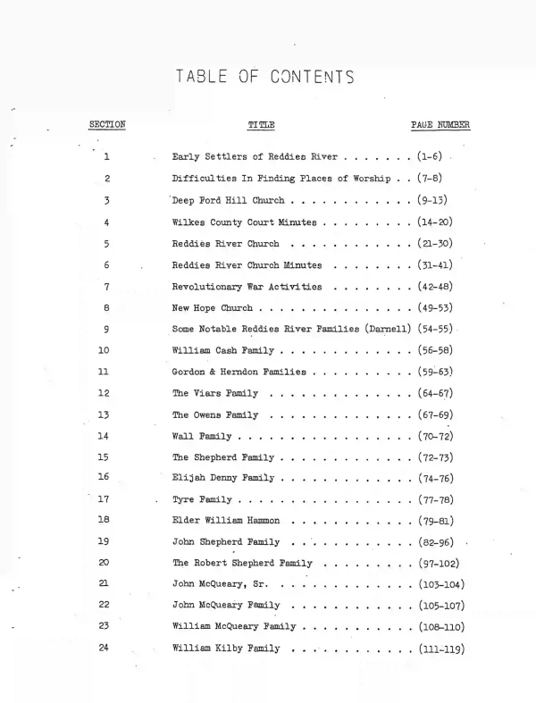 Early Settlers of Reddies River - paperback - Image 2