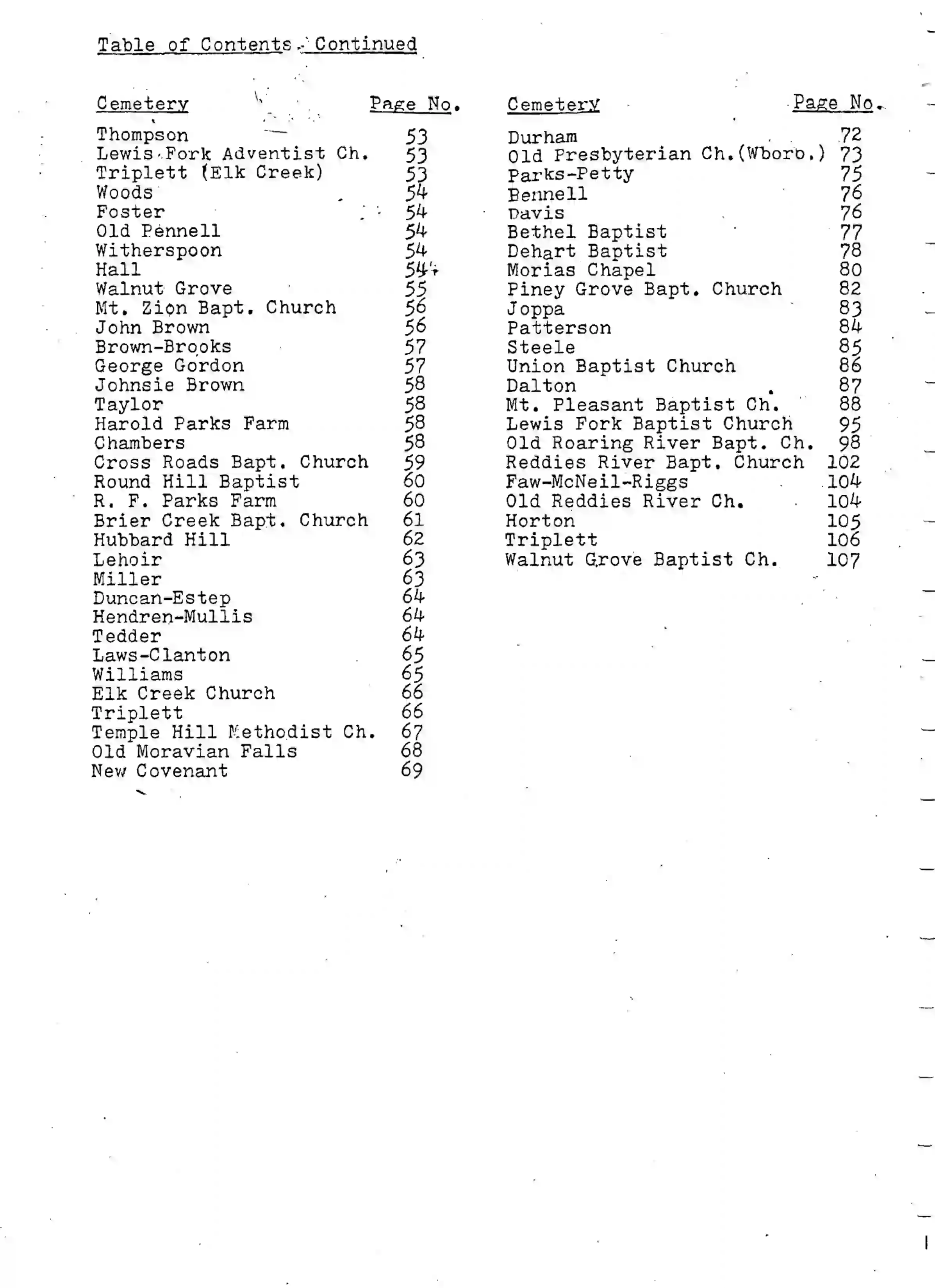 Cemetery Records Wilkes County Area North Carolina - paperback - Image 3