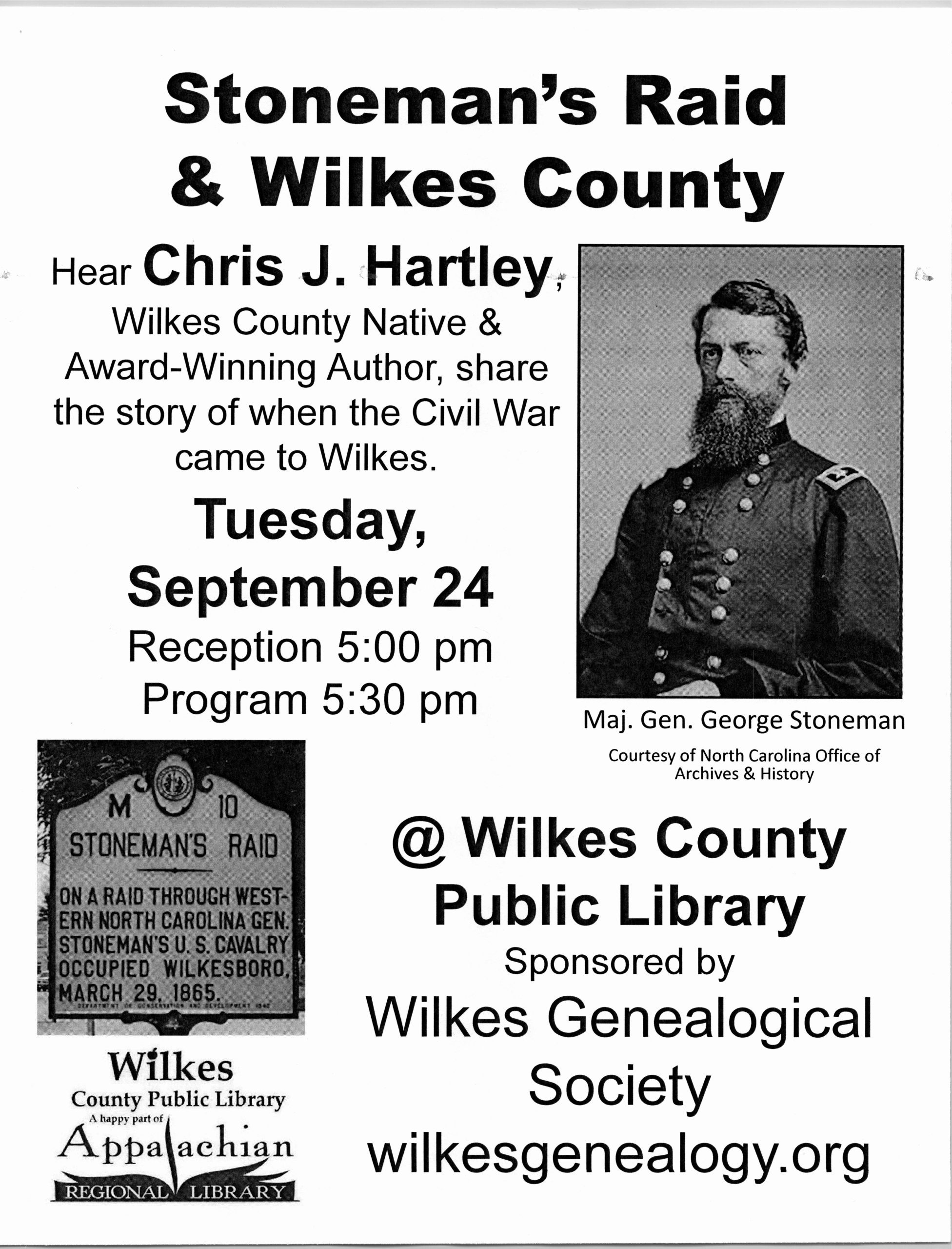 Free to Public - Stoneman's Raid & Wilkes County